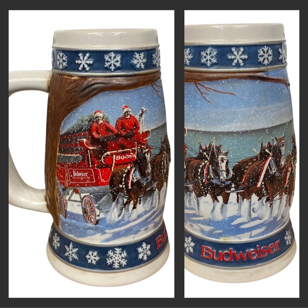 Budweiser 1995 Holiday Stein